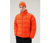 Herren Daunenjacke aus Ripstop-Nylon – Serving the People / Flame