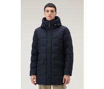 Herren Gesteppter Blizzard Parka aus Ramar Cloth Blau