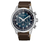 Chronograph Eco Drive Leder