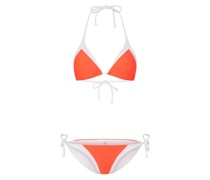 FIRE+ICE Bikini Baila für Damen - Koralle/Weiß