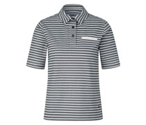 Polo-Shirt Peony für Damen - Navy-Blau/Weiß