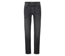 Slim Fit Jeans Steve für Herren - Dark Grey Washed