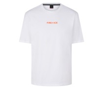 FIRE+ICE Unisex T-Shirt Mick - Weiß/Orange