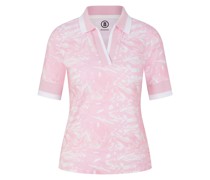 Funktions-Polo-Shirt Elonie für Damen - Rosa/Weiß