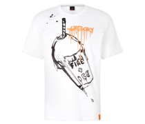 FIRE+ICE T-Shirt Mick für Herren - Weiß/Schwarz