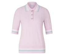 Strick-Polo-Shirt Lennie für Damen - Rosa/Hellblau