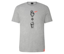 FIRE+ICE T-Shirt Vito für Herren - Grau meliert
