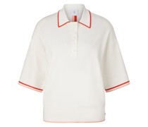 Strick-Polo-Shirt Andrea für Damen - Off-White