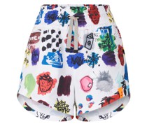 FIRE+ICE Shorts Wonder für Damen - Weiß/Blau/Rot