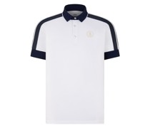 Funktions-Polo-Shirt Claudius für Herren - Weiß/Navy-Blau