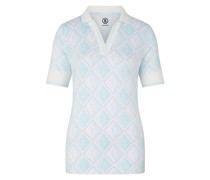 Funktions-Polo-Shirt Elonie für Damen - Hellblau/Off-White/Rosa