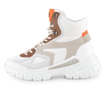 High-Top Sneaker Tokyo für Damen - Weiß/Cognac