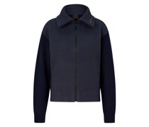 FIRE+ICE Strick-Fleecejacke Britt für Damen - Dunkelblau