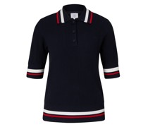 Strick-Polo-Shirt Lennie für Damen - Navy-Blau