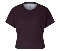 T-Shirt Lenja für Damen - Navy-Blau/Rot