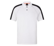 FIRE+ICE Funktions-Polo-Shirt Molar für Herren - Weiß/Schwarz
