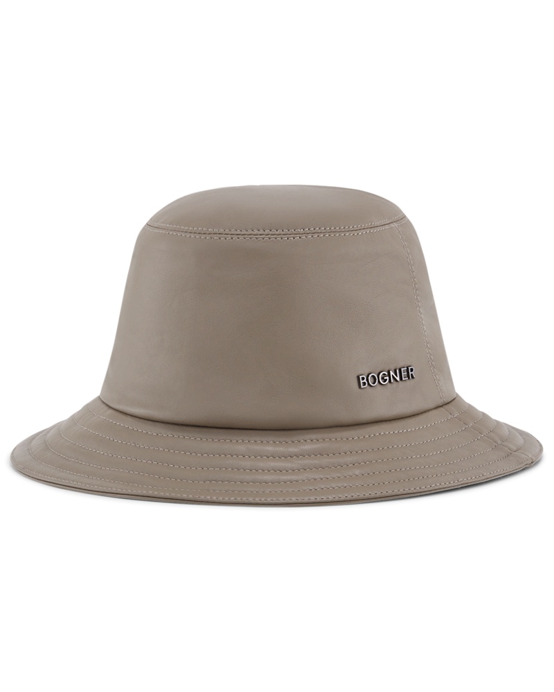 Bogner Damen Leder-Bucket Hat Henny für Damen Taupe Bogner Damen Leder-Bucket Hat Henny für Damen Taupe