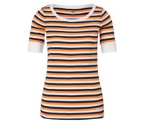 T-Shirt Jackie für Damen - Orange/Navy-Blau