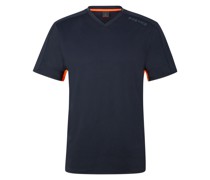 FIRE+ICE Funktions-Shirt Alrey für Herren - Navy-Blau/Orange