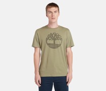 Kennebec River T-shirt Mit Baum-logo In Hell