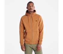 Exeter River Fleece-hoodie Mit Frontreißverschluss In Orange Hell
