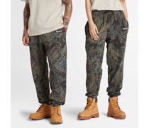 All Gender All-over Printed Mountains Jogginghose In Tarn-print Camo Unisex