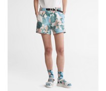 Baumwoll-shorts In Sommer-print