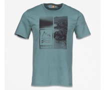 Tiberland T-shirt it ountains-to-rivers-print In Petrol
