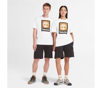 All Gender Logo Stack T-shirt In /schwarz Unisex