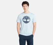 Kennebec River T-shirt Mit Baum-logo In Hell