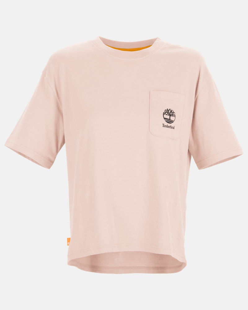 Timberland Damen T-shirt Mit Logo-tasche