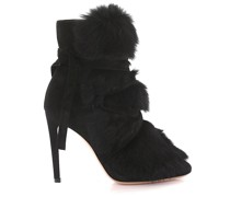 High Heels Stiefeletten Veloursleder
