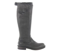 Stiefel Glattleder Kalbsleder Zierschnalle