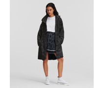 Parka mit Karl-logo, Frau, Square karl, Schwarz/weiss
