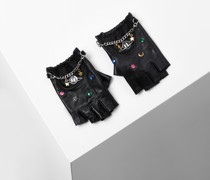 K/swing fingerlose Handschuhe, Frau, Schwarz