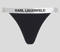 Bikinihöschen mit Karl-logo, Frau, Schwarz