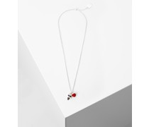 K/ikonik Halskette mit Pave-herzanhänger, Frau, Silver