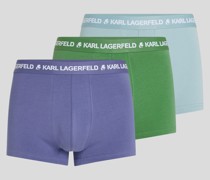 Mehrfarbige Boxershorts mit Karl-logo – 3er-pack, Mann, Fairway/marlin/turmalin