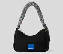 Kl Jeans, Klj Kleine Schultertasche mit Kordelriemen, Frau, Schwarz