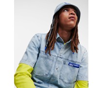 Kl Jeans, Klj jeanshemd mit Kurzen Ärmeln, Mann, Acid Light Blue