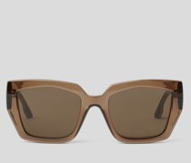 Sonnenbrille mit Karl-logo, Mann, Braun/beige
