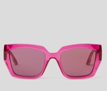 Sonnenbrille mit Karl-logo, Frau, Pink