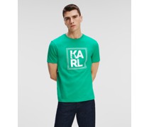 Athleisure big karl logo-t-shirt, Mann, Cadmium Green