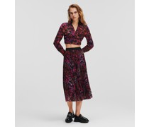 Kurzes Hemd mit Ketten-print, Frau, Kl allover-print Pinke kette