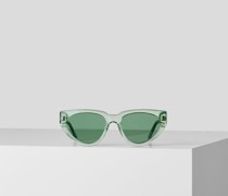Karl-logo-sonnenbrille, Frau, Grüner Samt