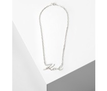 K/signature silberfarbene Halskette, Frau, Silver