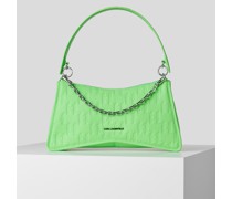 K/seven element kl monogram Schultertasche, Frau, Absinthgrün