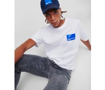 Kl Jeans, Klj t-shirt mit Kurzen Ärmeln, Mann, Weiss