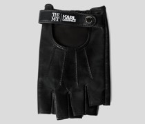 Kl X The Met Fingerlose Handschuhe, Frau, Schwarz