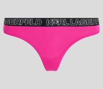 Karl Ikonik Tanga mit Logo, Frau, Raspberry Rose